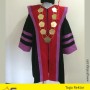 Toga Wisuda Bahan Jetblack & Bludru
