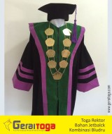 Toga Wisuda Bahan Jetblack & Bludru