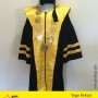 Toga Rektor Bahan Jetblack & Satin
