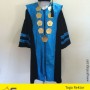 Toga Rektor Bahan Jetblack & Satin